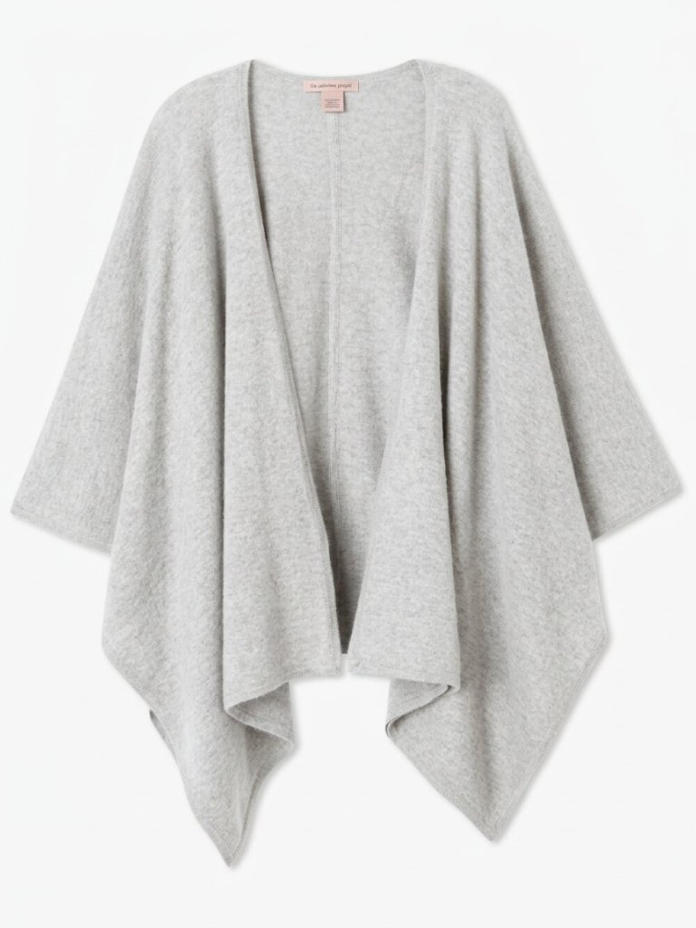 $315 The Cashmere Project Light Gray 100% Cashmere Large Wrap